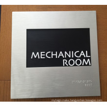 Building Interior Indicator Identification Directory Metal Braille Ada Sign